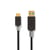 Nedis Câble de Charge et de Données USB-A Mâle vers USB-C Mâle 60W 5 Gbps 1m Noir / Or