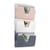 Lot de 3 corbeilles murales rangement documents Mineral Rose Blanc Gris - CEP