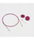 KnitPro THIN FLEX - Câble Pivotant 360 Nylon Aiguilles Circulaires taille n°Violet 100 cm