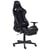 Siège de Gamer Noir en Cuir PU Métal et Nylon 124-132 cm Pivotante Repose-Bras et Repose-Pieds ajustables Moderne