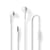 Nedis Écouteurs Filaires 3.5mm avec Micro et Contrôle du Volume 1.2m Blanc