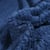 Tissu Fausse fourrure Doudou réversible uni Bleu marine - Au mètre