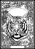 Tableau velours a colorier Tigre Sericolor