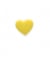 Carte de 6 boutons Coeur jaune 13mm - Distrifil Jaune
