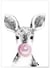 Affiche 'Bulle de Biche Rose' | A3 : 29,7x42cm
