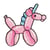 Ecusson thermocollant animal ballon licorne 3.5x3.5cm
