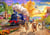 Puzzle 300 pièces - A la Poursuite du Train - Bluebird Puzzle
