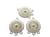 4 Chandeliers ethniques - 27*21mm - argent vieilli et émail rose