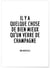 Poster 'Il y a quelque chose de bien mieux qu'un verre de champagne' | A3 : 29,7x42cm