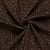 Tissu Velours Côtelé Thais léopard graphique Beige clair sur fond Marron chocolat