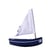 Le Bachi Bleu Marine - Bateau en bois 17cm - Maison Tirot