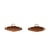 Bouton buchette simili cuir 48mm marron havane