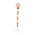 Attache tétine silicone rose blanc beige - Nattou