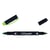 Surligneur double pointe biseautée et fine 0,5 mm - TOMBOW - Vert - MONO edge