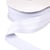 Bobine 10m élastique 2 bandes en relief blanc 45mm