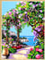 Canevas antique Côte d'azur 45x60cm