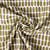 Tissu Lin lavé Viscose Célestin motif graphique Olive sur fond Ecru