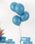 Ballon chrome Ø 30cm - lot de 10 - bleu