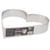 Cœur à mousse inox H 4,5 cm L 24 cm