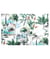 Tissu coton satiné tropical de 140 cm de largeur minorque multicolore vendu par 50 cm