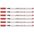 Lot de 6 feutres pointe pinceau flexible - STABILO - Pen 68 brush - Rouge carmin