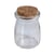 Récipient verre av.couvercle liège, ø5cm, 7cm, 100ml, ouverture 4cm