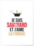 Affiche 'Je suis savoyard et j'aime la fondue' | A3 : 29,7x42cm