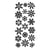 1 planche de stickers autocollants peel off doré FLOCONS 7069