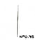 Crochet en aluminum - 12cm - n°0.60 a n°2 - Distrifil taille n°0,7