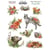 Planche de stickers couleur embelissement Fabrika Decoru FOREST LIFE 256