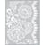 Graine Créative - Pochoir silkscreen pour pâte polymère Dentelle