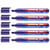 Lot de 5 marqueurs permanents pointe biseautée 1-5 mm - EDDING - Violet