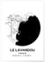 Affiche Carte Le Lavandou | A3 : 29,7x42cm