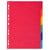 Intercalaires carte marbrée 220g/m2 6 positions - A4 - Couleurs assorties - x 50 - Exacompta