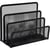 Trieur de courrier - Porte-lettres - 4 compartiments - Métal - Noir - Pour le bureau