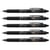 Lot de 5 Stylos Roller Effaçables Frixion Ball Clicker 1.0 Pointe Large Noir