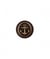 Carte de 3 boutons métal à queue ancre marine 14mm - Prym Laiton Vieilli marron