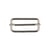 Lot de 2 boucles de réglages 3,8cm couleur argent
