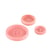 Bouton corozo 4 trous Rose poudré