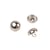 Bouton boule à queue 10mm argent