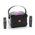 Enceinte Bluetooth Karaoke Sans Fil 10W Autonomie 3h Micros Intégrés Noir YONIS
