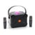 Enceinte Bluetooth Karaoke Sans Fil 10W Autonomie 3h Micros Intégrés Noir YONIS