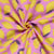 Tissu Double gaze de Coton Lemon jaune sur fond Rose