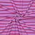 Tissu Jersey Eponge Rayures Framboise sur fond Lilas