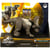 Coffret dinosaure trackers zuniceratops - dino combat extreme articule brun 19 cm - jurassic world - mattel