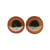 Yeux d'animaux en verre à coudre ø12mm, marron, 10 pces