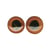 Yeux d'animaux en verre à coudre ø12mm, marron, 10 pces