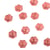 Bouton 2 trous fleur 13mm rose