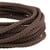 Bobine 50m Cordon damier polyester 5mm marron foncé
