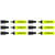 Lot de 6 surligneurs - EDDING - Jaune - Pointe biseautée 2-5 mm - Rechargeable